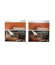 D'Addario Guitar Strings 2 Sets Flat Top Phosphor Broze Acoustic Medium