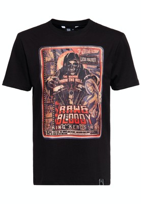 KING KEROSIN Herren T-Shirt | Lucki Maurer | Regular Fit | Biker Raw & Bloody