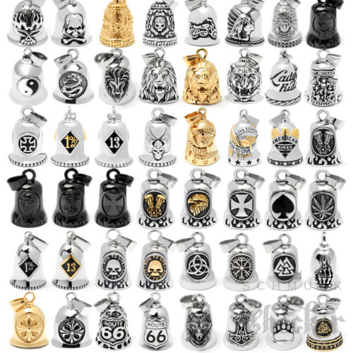 Stainless Steel Biker Bell Bikerbell Lucky Bell Lucky Bringer Motorcycle Bells NEW - Picture 1 of 218