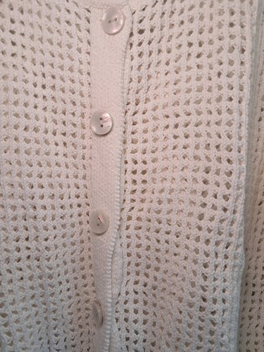 NWT A New Day Size XXL Cream Button-Front Open Knit Cropped Cardigan Sweater - Picture 3 of 11