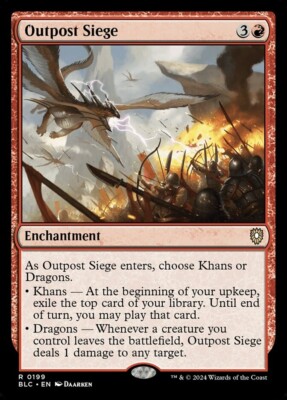 Outpost Siege 0199 Non Foil Rare Bloomburrow Commander MTG NM