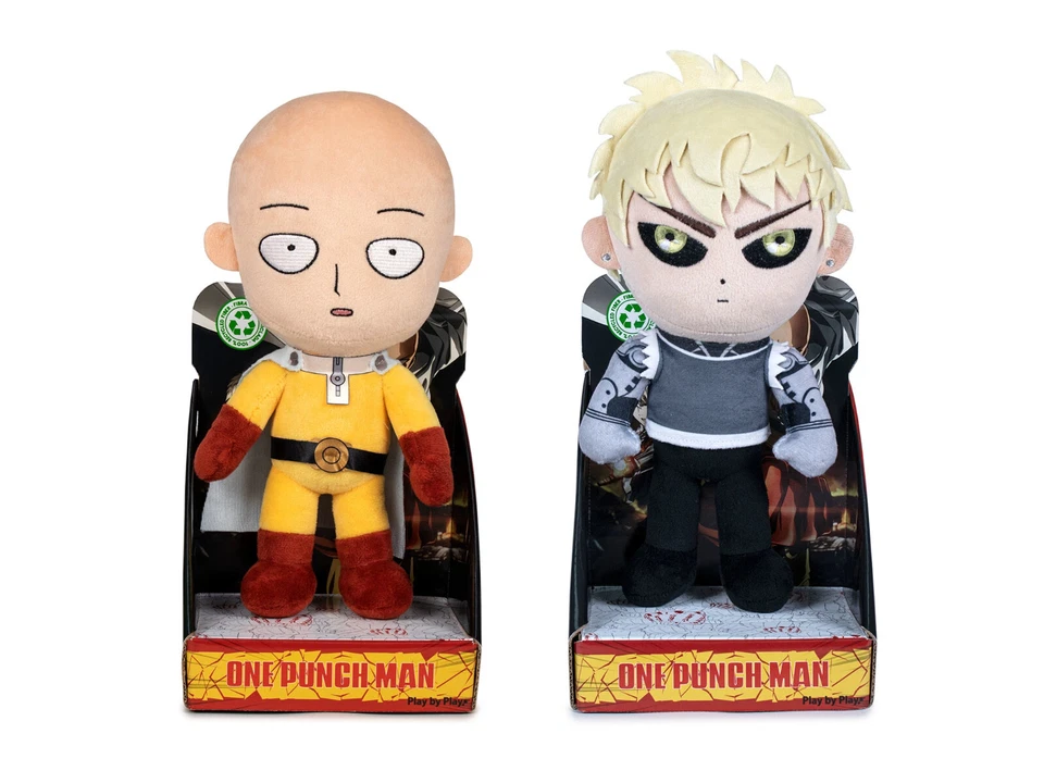 One Punch Man Plüsch Plüschfigur Saitama - Genos 27 cm Groß - Play by Play