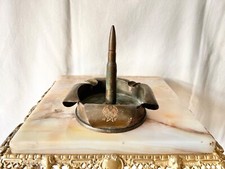 Vintage 1944 World War II 15 Air Force Italy Trench Art Shell Casing Ashtray