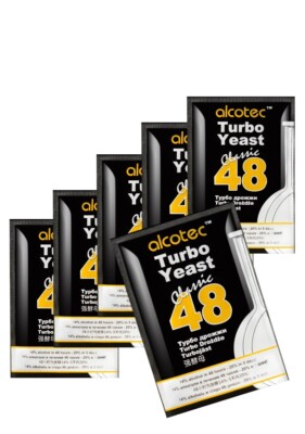 6x Alcotec Turbo Hefe 48H Classic für Wodka, Mondschein Günstigster Preis