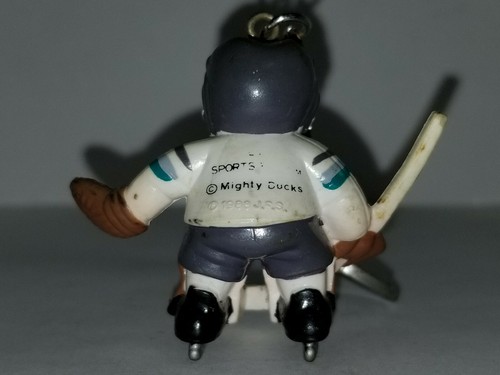 NHL HOCKEY Mighty Ducks Goalie Keychain Lil’ Sports Brat 1988 J.F.S. - Picture 2 of 3