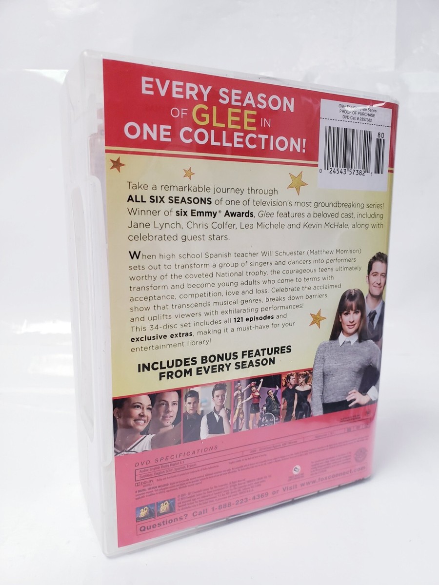 Glee The Complete TV Series Collection (DVD,2018,34-Disc Set