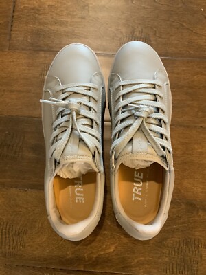 TRUE TL-01 Shoes Mens Size 9 White Leather Spikeless Golf Sneakers Low Top image.png?v=1754516676878&  main image 3