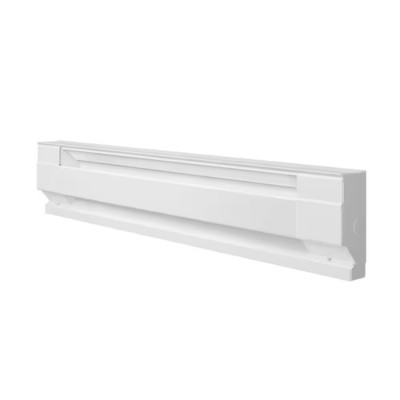 Electric Baseboard Heater 36 In. White w/ Wall Thermostat Double Pole UL Listed