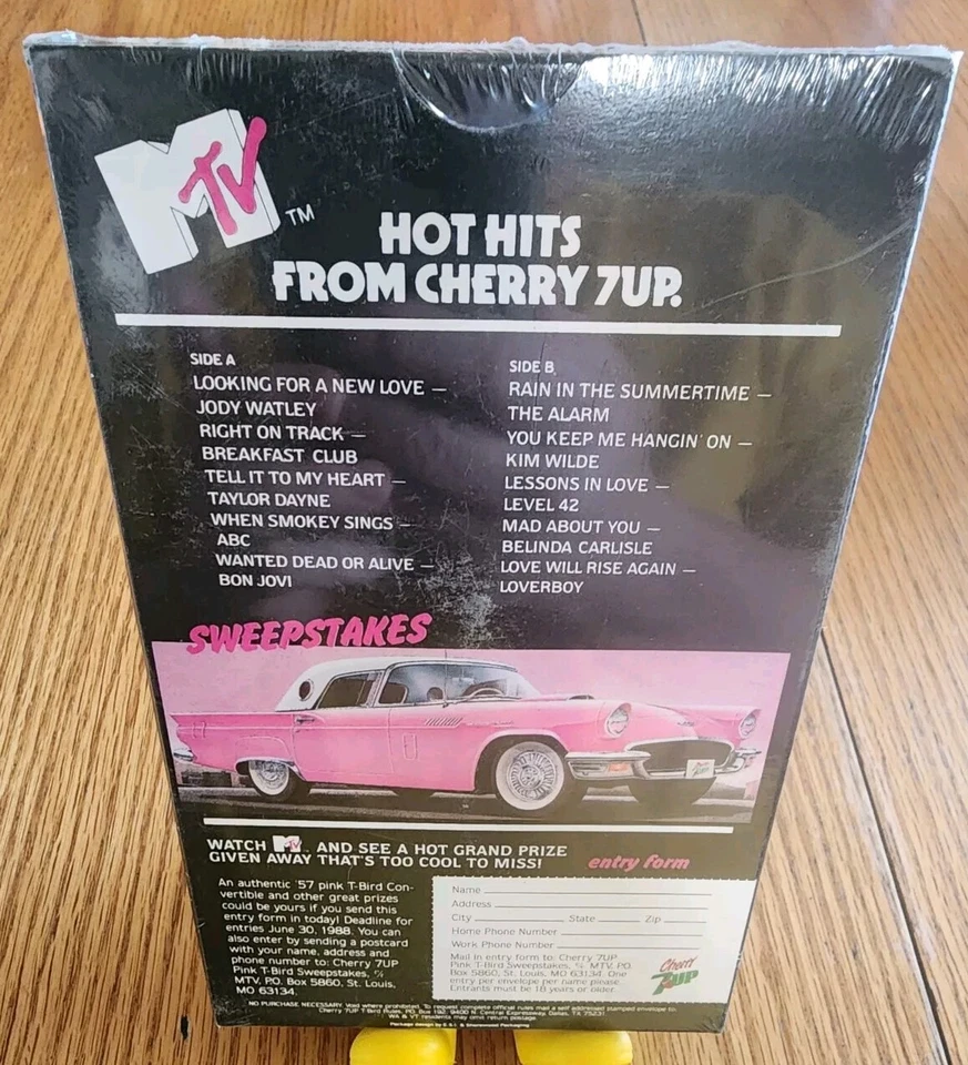 Sealed MTV Hot Hits From Cherry 7-UP (1988) Cassette Various Artists - Image 2 of 4