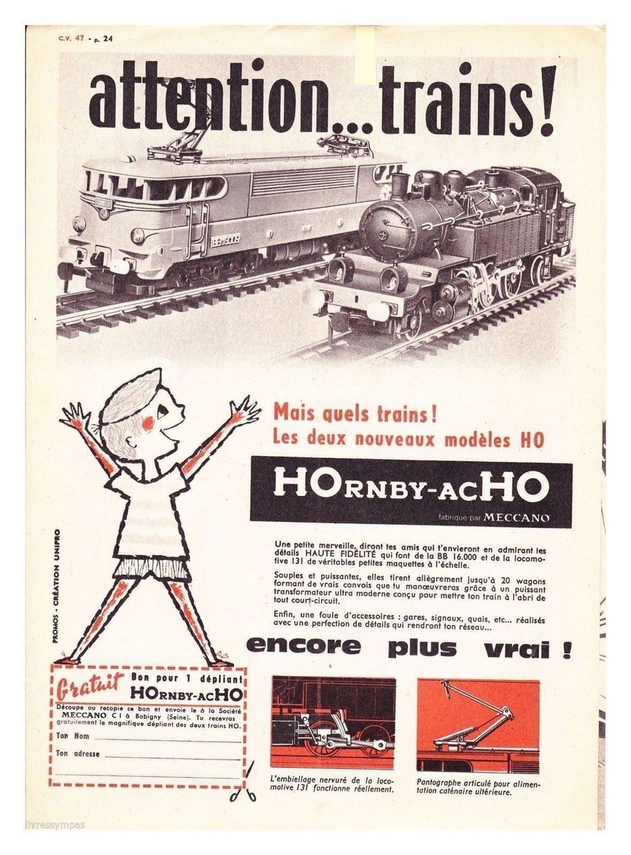 Catalogue MECCANO trains Hornby Dinky toys au printemps 1959