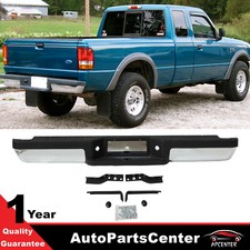 Chrome Steel Rear Step Bumper Assembly For 1993-2011 Ford Ranger Fleetside Bed