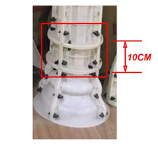 Round Column Wedding Decoration Reusable Pedestal Flower Gypsum Concrete Mold