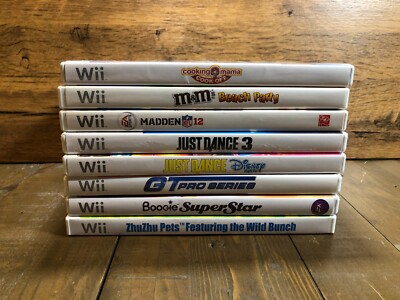 Nintendo Wii - Game Lot of 8 with Cases/Manuels Tested Working | eBay