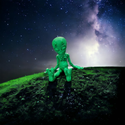 3D Printed Flexi Alien - Various Colours
