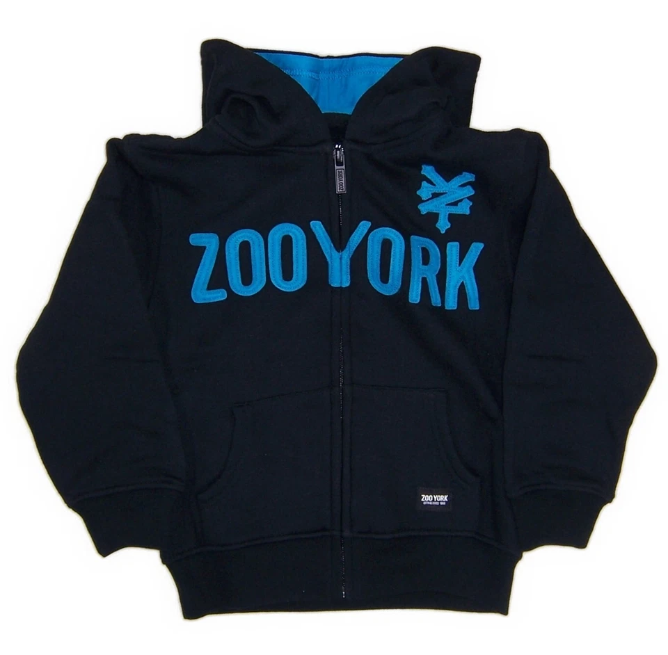 Little Boys Size XS 4/5  Full Zip Hooded Fleece Sweatshirt NWT by ZooYork - Image 3 of 4