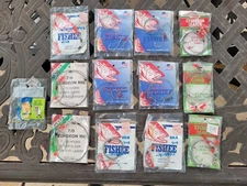 Sturgeon steel leader rigs cable stainless 13 total misc rigs most made in USA