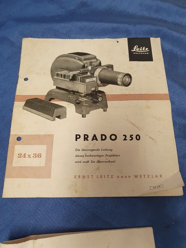 Leitz Prado 250 Gebrauchsanweisung 2 x - Bild 3 von 4