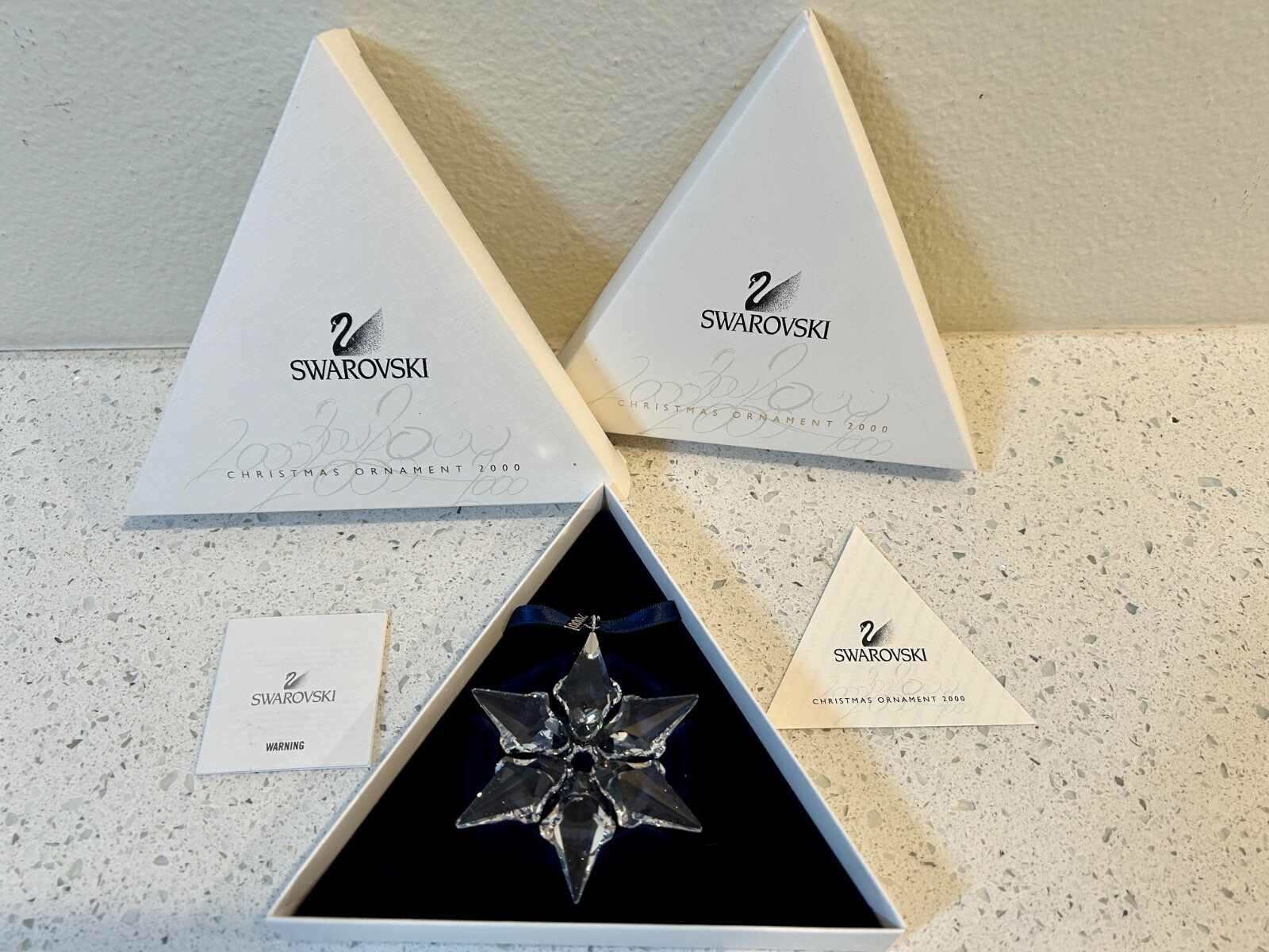 SWAROVSKI CHRISTMAS ORNAMENTS 2000