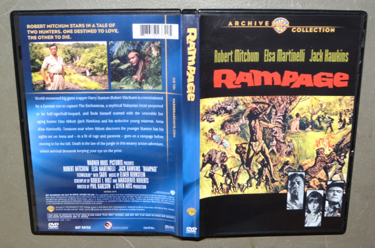 DVD - Rampage - Robert Mitchum, Elsa Martinelli - WB