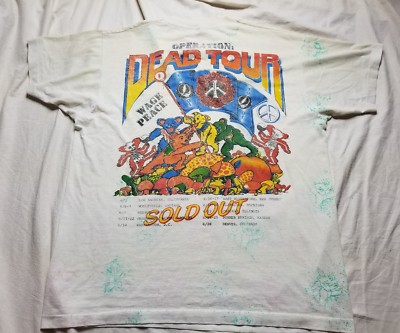 Grateful Dead Shirt Vintage shirt 1991 Without A Net Tour All Over