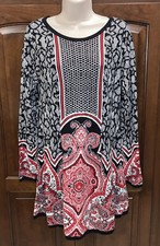 Style & Co. ~Red Amore Sweater Dress Or Tunic, Size Medium, New W Tag!