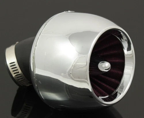 Tuning Konisch Luftfilter Chrom Gehäuse 35 mm 45 Grad für ATV Roller REX APRILIA - Bild 4 von 4