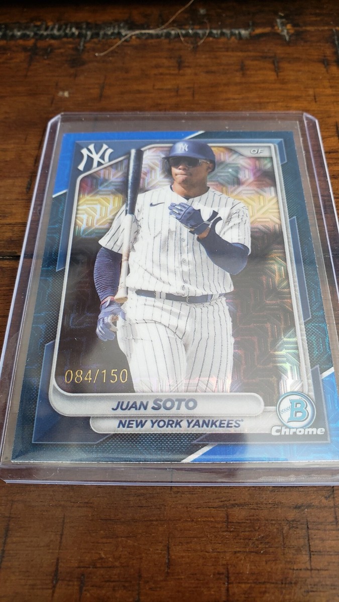 2024 Topps Bowman Chrome Blue Parallel Refractor #78 Juan Soto 084