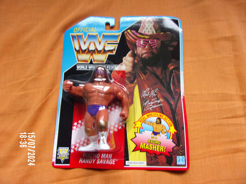 WWF Hasbro Figure - Macho Man Randy Savage 1991 Ne...