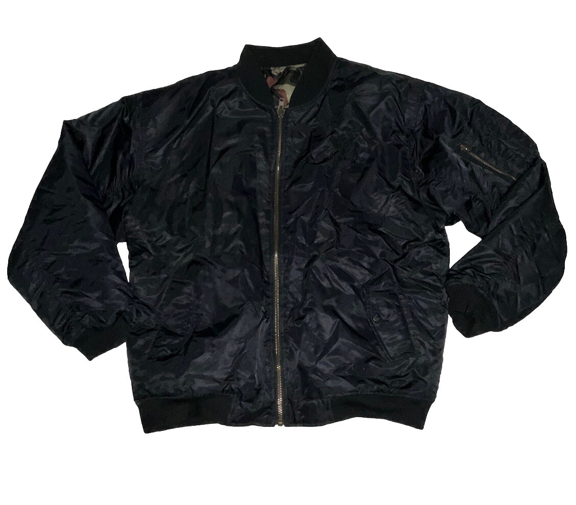 Avirex Men's Camo Bomber Jacket Size X-Large Full Zip Reversible