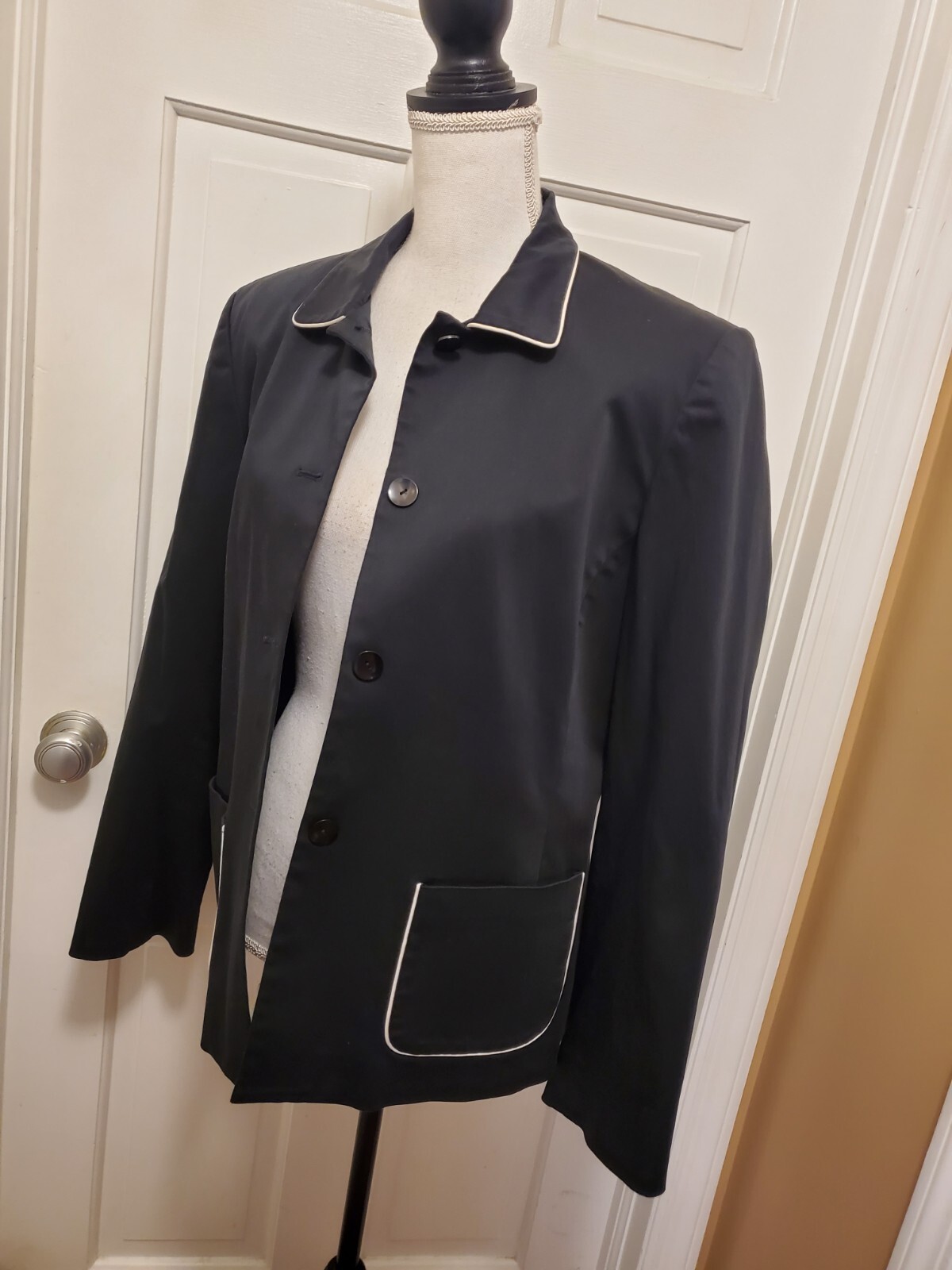 Pendleton Black Blazer Jacket Size 10, Classic, P… - image 4