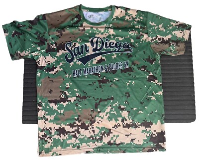 2020 San Diego Padres Half Marathon 5k Performance Shirt Covid Large Virtual Cam