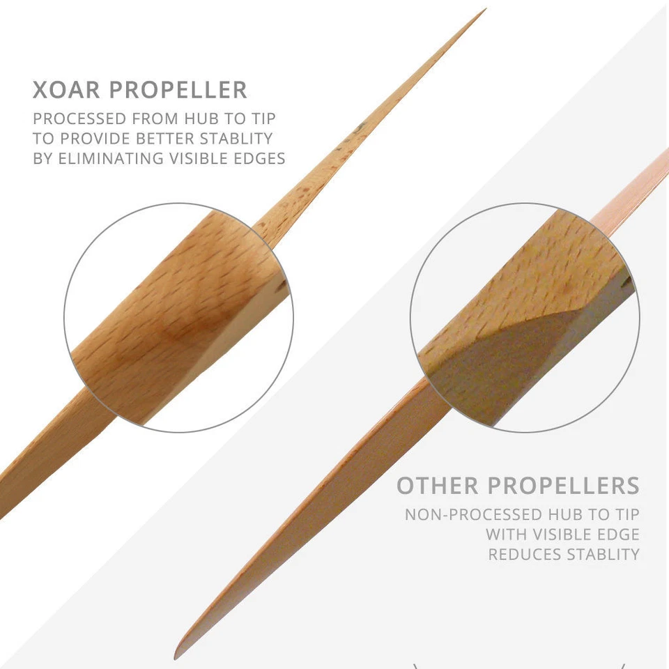 XOAR PJA-P Pusher 18x6 RC Model Airplane Plane Propeller 18 Inch Gas Wood Prop - Image 3 of 3