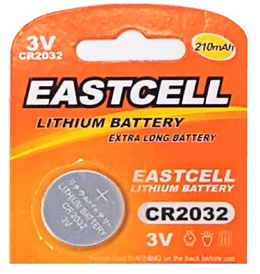 1 x CR2032 3V Lithium Batterie (210 mAh) DL2032,ECR2032,L14,5004LC,EA-2032C