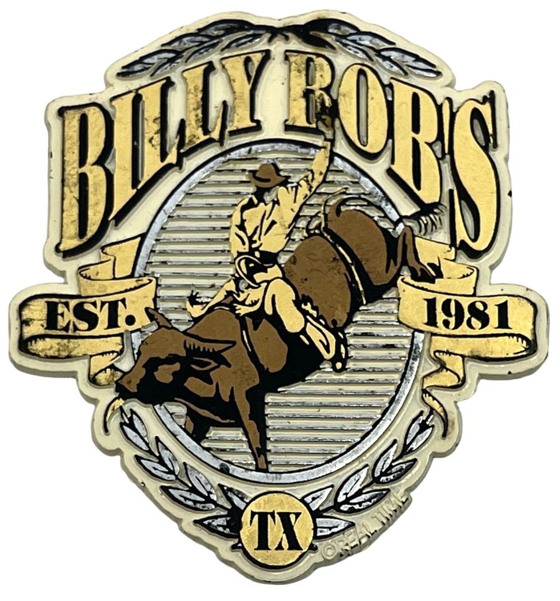 Billy Bobs Texas Refrigerator Magnet Cowboy Rodeo Design 1981