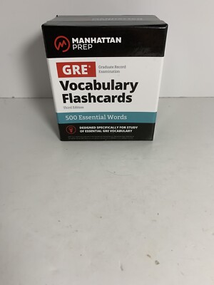 Manhattan Prep GRE Vocabulary Flash Cards 3rd Edition | eBay
