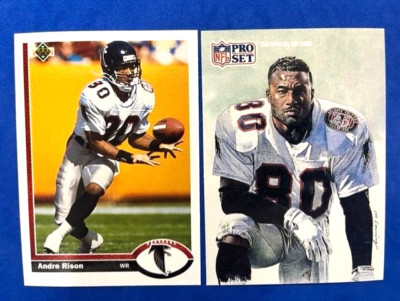 Pro Set Andre Rison NFL - Andre Rison 1991 Upper Deck & 1991 Pro Set All NFC Team - Falcons ...