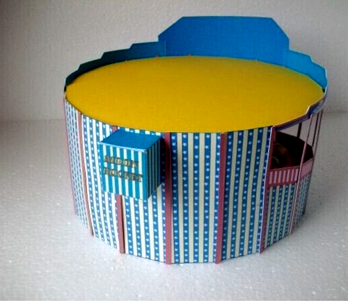N Scale Carnival Fair Ride: Moon Rocket Card Kit with LEDs You Build! 1st Ever! - Picture 6 of 9