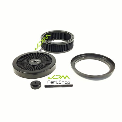 Air Cleaner Air Filter Kit 6 '' x  3''  for 5-1/8 Inch Diameter Carburetor Black