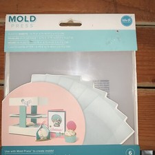 Lot Of 2 We R Memory Keepers Mold Press Plastic Sheets 6/Pkg Clear 661357 NEW