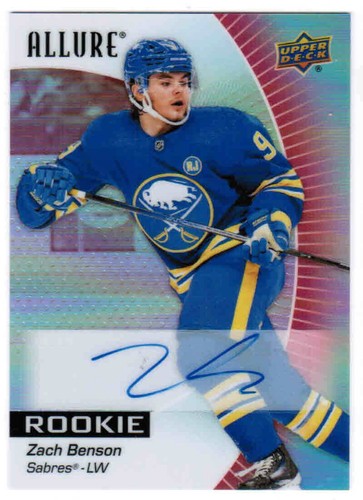 Zach Benson [Red Rainbow Autograph] #115 2023 Upper Deck Allure card