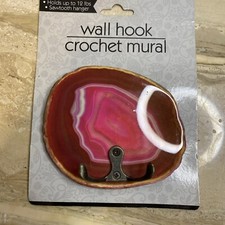 NEW Crochet Mural Pink Wall Hook