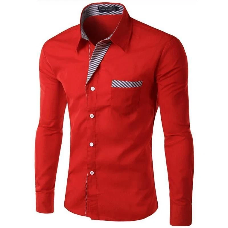 Manga Larga Camisa De Hombre Ropa De Vestir Elegante Casual La Elegante | eBay