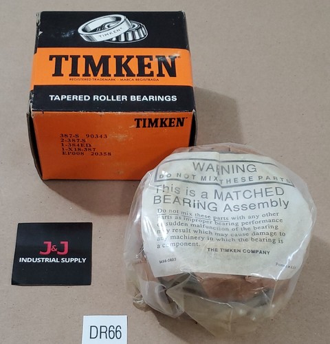 *BRAND NEW* Timken 387-S 90343 Tapered Roller Bearing Assembly ...