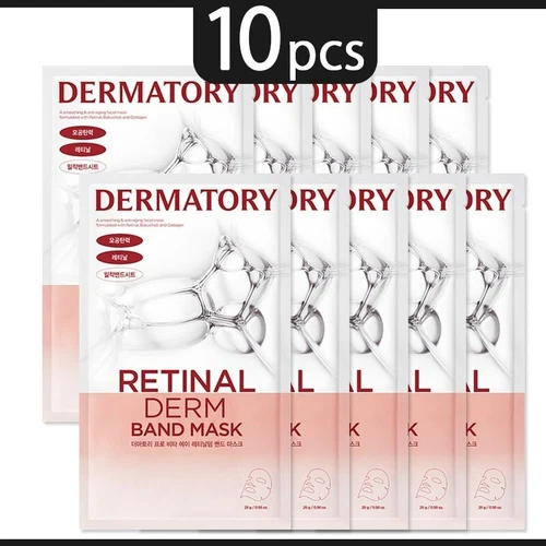 10 pcs DERMATORY Pro Vita A Retinal Derm Band sheet Mask korea Retinol face mask - Picture 1 of 5