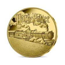 2022 France Harry Potter Hogwarts Express Train 500 Euro gold original packaging