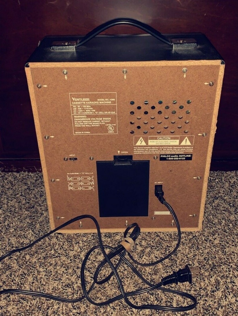 Vintage Venturer Karaoke Machine Double Cassette Karaoke System K899 eBay
