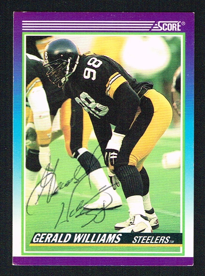 Gerald Williams #517 signed autograph auto 1990 Score Football Trading Card
