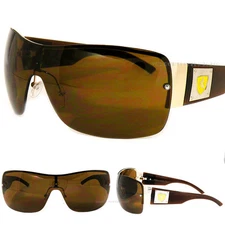 New Mens Khan Fashion Shield Sunglasses Sport Designer Shades Black Silver Blue