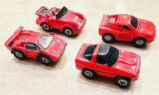 Micro Machines Galoob Lot of 4 Red Sports Cars - Vintage