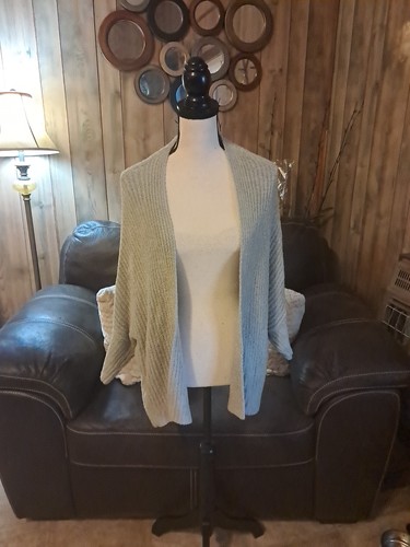 Barefoot Dreams CozyChic Lite Ribbed Shrug Cardigan Faded Rose Pink L/XL NWT